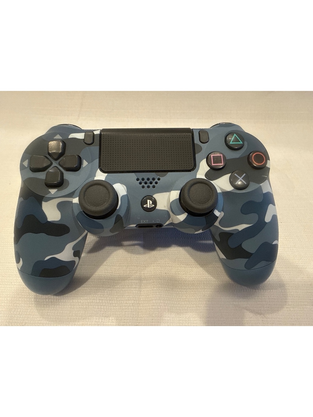 Sony DualShock 4 Wireless Controller - Blue Camouflage Tested and Cleaned